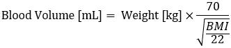 blood volume equation|Accurate Blood Volume Calculator .